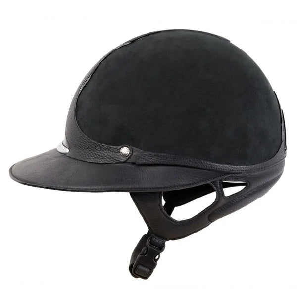 RIDING HELMET BLACK VELVET