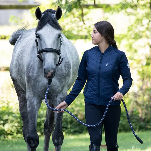 Antarès leather halter NOIR