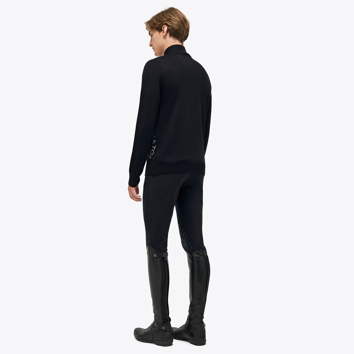 Cavalleria Toscana Orbit Merino Half-Zip Sweater