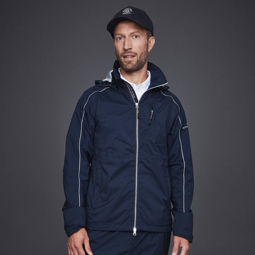 MOUNTAIN HORSE GUARD TEAM JACKET in navyblau, getragen, Frontansicht