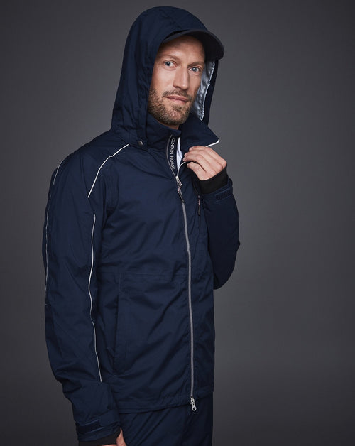 MOUNTAIN HORSE GUARD TEAM JACKET in navyblau, getragen, Seitenansicht