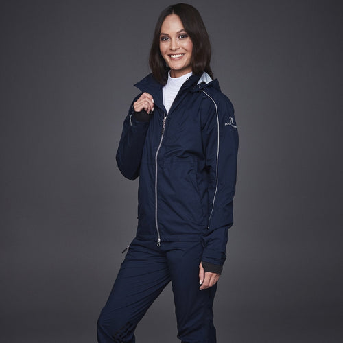 MOUNTAIN HORSE GUARD TEAM JACKET in navyblau, getragen, Frontansicht