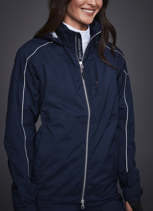 MOUNTAIN HORSE GUARD TEAM JACKET in navyblau, getragen, Frontansicht