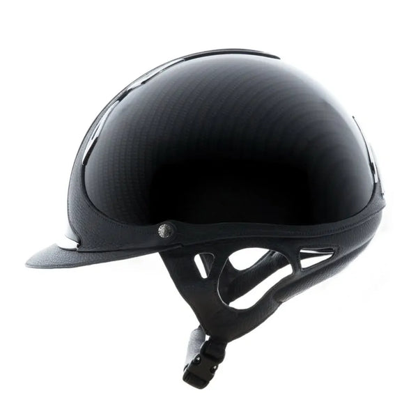 Carbon Riding Helmet Glossy Black